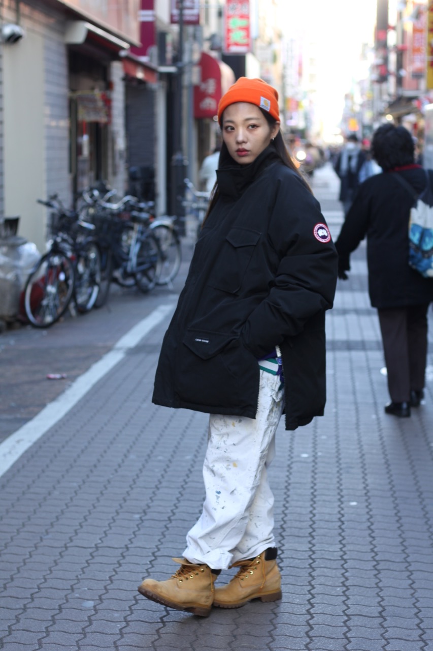 Canada goose best sale street style